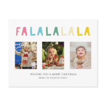 Schattigee Christmas Fa La La 3 Photo Collage Swee