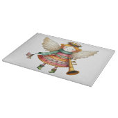 Schattigee Christmas Folk Art Angel Snijplank (Hoek)