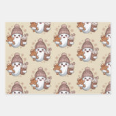 Schattigee Christmas Ghost Holiday Spooky Christma Inpakpapier Vel (Voorkant)
