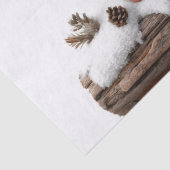 Schattigee Christmas Gnome met een snoepriet op ee Tissuepapier (Detail)