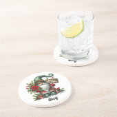 Schattigee Christmas Gnome Onderzetter (Zijkant)