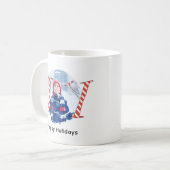 Schattigee Christmas Joy Custom Photo Koffiemok (Voorkant links)