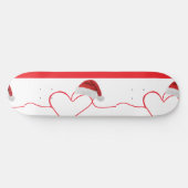 Schattigee Christmas Kitten & Heart Line Leggings Persoonlijk Skateboard (Horizontaal)