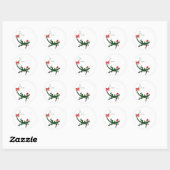 Schattigee Christmas Lizard Gift Label Stickers (Vel)