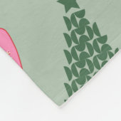 Schattigee Christmas Mint Green Fleece Deken (Hoek)