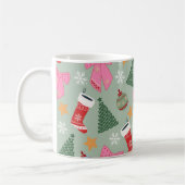 Schattigee Christmas Mint Green Koffiemok (Links)