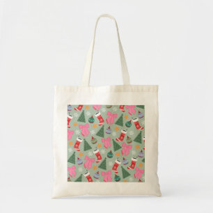 Schattigee Christmas Mint Green Tote Bag