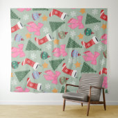 Schattigee Christmas Mint Green Wandkleed (In Situ (horizontaal))