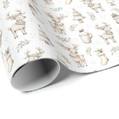 Schattigee Christmas Pattern Wrapping Paper Roll Cadeaupapier (Rol Hoek)