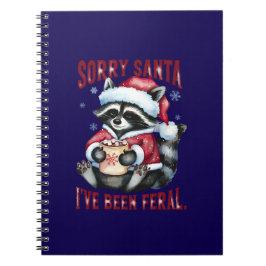 Schattigee Christmas Raccoon Funny Quote Spiral Notitieboek