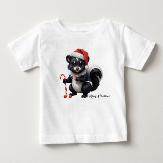 Schattigee Christmas Skunk Cartoon (Voorkant)