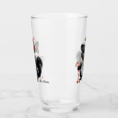 Schattigee Christmas Skunk Cartoon Glas (Links)