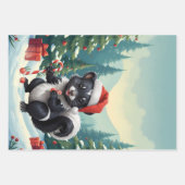 Schattigee Christmas Skunk Cartoon Inpakpapier Vel (Voorkant 2)
