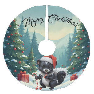 Schattigee Christmas Skunk Cartoon Kerstboom Rok