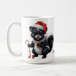 Schattigee Christmas Skunk Cartoon Koffiemok