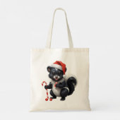 Schattigee Christmas Skunk Cartoon Tote Bag (Achterkant)