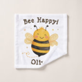 Schattigee Chubby Bumblebee "Bee Happy" Washandje (Wasdoekje)