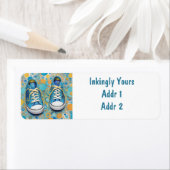 Schattigee CHUCKS, tennies op kunstzinnige achterg Etiket (Insitu)