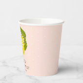 Schattigee citroen 1e verjaardag roze papieren bek papieren bekers (Links)