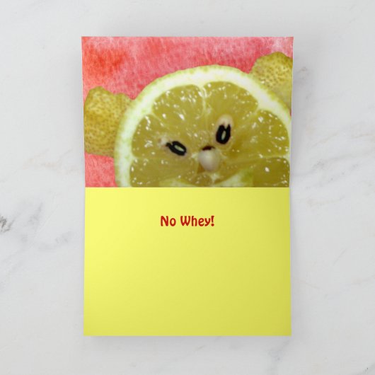 Schattigee citroen begroeting wrongel Kaart (Binnen)