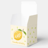 Schattigee citroen citrus 1e verjaardag bedankdoosjes (Geopend)