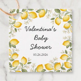 Schattigee citroen Citrus Fruit Zomer Baby shower Bedankjes Labels