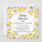 Schattigee citroen Citrus Fruit Zomer Baby shower Kaart (Voorkant)