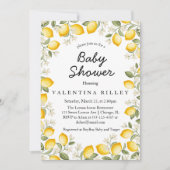 Schattigee citroen Citrus Fruit Zomer Baby shower Kaart (Voorkant)