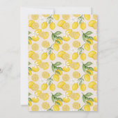 Schattigee citroen Citrus Fruit Zomer Baby shower Kaart (Achterkant)