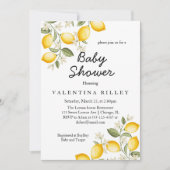 Schattigee citroen Citrus Fruit Zomer Baby shower Kaart (Voorkant)