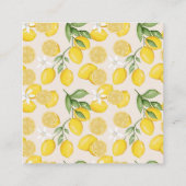 Schattigee citroen citrusfruit zomerluier rafel informatiekaartje (Achterkant)