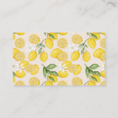 Schattigee citroen citrusfruit zomerluier rafel informatiekaartje (Achterkant)