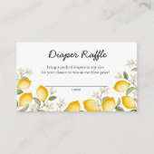 Schattigee citroen citrusfruit zomerluier rafel informatiekaartje (Voorkant)