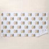 Schattigee citroen "Knijp de dag" Zomer Strandlaken (Voorkant)