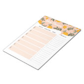 Schattigee citroen wekelijkse maaltijdplanner bood notitieblok (Schuin)