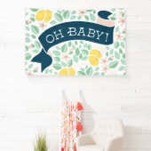 Schattigee citroengeel botanische bladeren Baby sh Spandoek (Insitu)