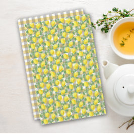 Schattigee citroengele grijze Buffalo Plaid