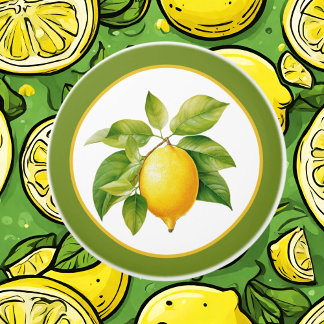 Schattigee citroenliefhebbers keuken keramische knop