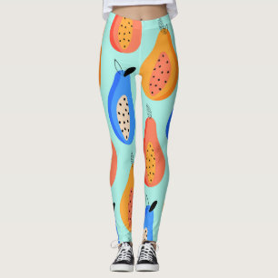 Schattigee Citrusvruchten Zomer Vintage Leggings