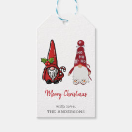 Schattigee Classic Gnomes Custom Christmas Cadeaulabel