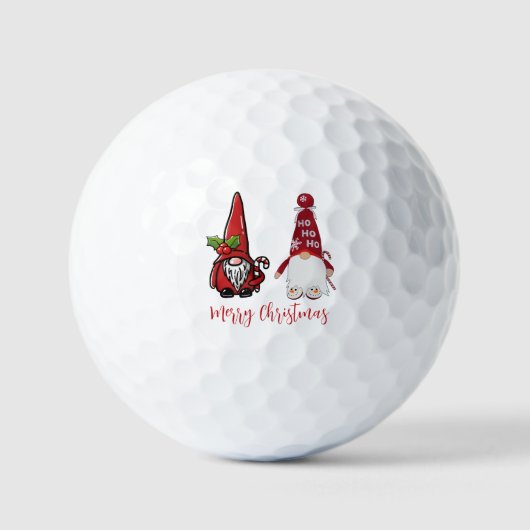 Schattigee Classic Gnomes Custom Christmas Golfballen (Voorkant)