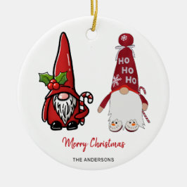 Schattigee Classic Gnomes Custom Christmas Keramisch Ornament