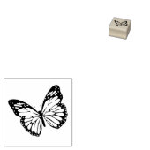 Schattigee Classic Monarch Butterfly Outline Rubberstempel (Gestempeld)
