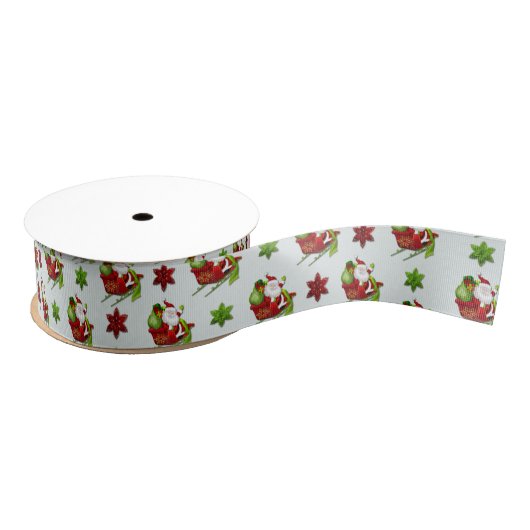 Schattigee Classic Santa Whimsey VAKANTIE CADEAU D Grosgrain Lint (Spoel)