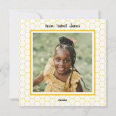 Schattigee Classroom Bee Photo Valentijnsdag Feestdagenkaart (Achterkant)