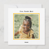 Schattigee Classroom Bee Photo Valentijnsdag Feestdagenkaart (Achterkant)