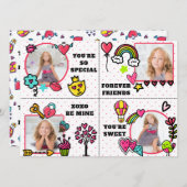 Schattigee Classroom Valentijnsdag Custom Photo Ca Feestdagenkaart (Voorkant / Achterkant)