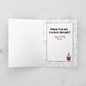 Schattigee Classy Funny Vrouw Cartoon Etnische Ver Kaart (Binnen)