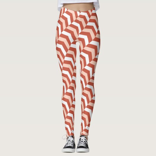 Schattigee Classy Yoga Workout Oranje Leggings (Voorkant)