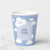 Schattigee Cloud 9 Negen Baby shower Whimsical Par Papieren Bekers (Voorkant)